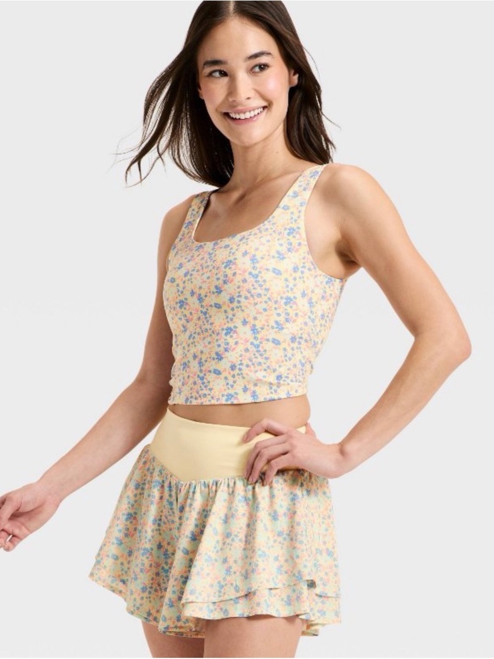 All In Motion- Women’s Woven Ultra High Rise Dance Shorts Yellow